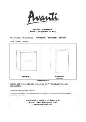 Avanti SWC2801 Instruction Manual