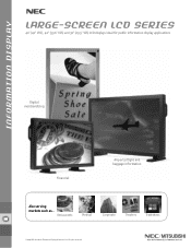 NEC LCD4000-BK LCD3000 / LCD4000 / LCD4000e Specification Brochure