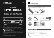 Yamaha HTR-5064 Setup Guide