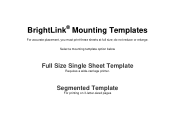 Epson BrightLink 485Wi Mounting Templates