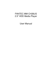 Fantec MM-CH26US Manual