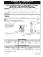 Frigidaire PLEB27M9EC Installation Instructions