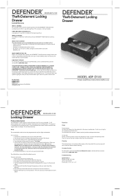 HoMedics DF-D100 User Manual