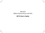 Motorola M710 User Guide