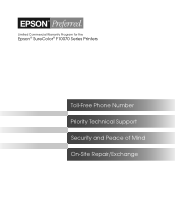 Epson SureColor F10070 Warranty Statement