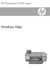 HP Photosmart D7500 User Guide