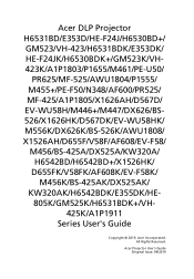 Acer H6542BDK User Manual