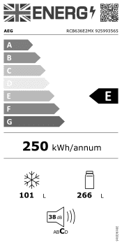 AEG RCB636E2MX Energy Label