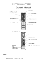 Dell Dimension C521 Owner's Manual