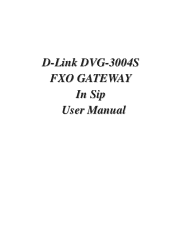 D-Link DVG-3004S Product Manual
