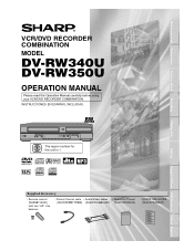 Sharp DV-RW340U Operation Manual