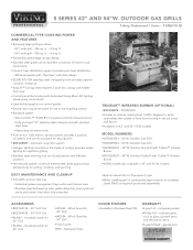 Viking VGBQ55424 Two-Page Specifications Sheet