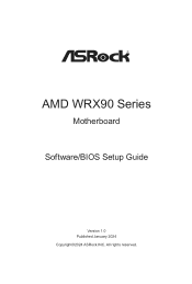 ASRock WRX90 WS EVO Software/BIOS Setup Guide