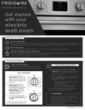 Frigidaire PCWD3080AF Quick Start Guide