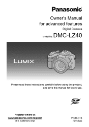 Panasonic DMC-LZ40K DMC-LZ40K Advanced Features Manuals