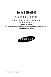 Samsung SGH-D347 User Manual (user Manual) (ver.f7) (Spanish)