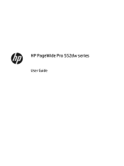 HP PageWide Pro 552dw User Guide