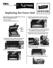 Oki C7400DXn Replacing the Fuser Unit on C7200 & C7400 series Printers