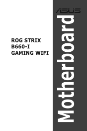 Asus ROG STRIX B660-I GAMING WIFI Users Manual English