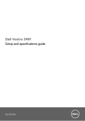 Dell Vostro 3491 Setup and specifications guide
