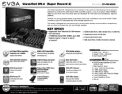 EVGA Classified SR-2 Super Record 2 PDF Spec Sheet