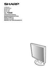 Sharp LL-T2020B Operation Manual