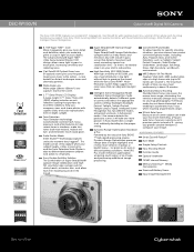 Sony DSC-W150/N Marketing Specifications (Gold Model) (Camera Only)