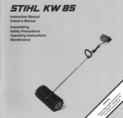 Stihl KW 85 Instruction Manual
