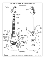 Fender Ritchie Blackmore Stratocaster Ritchie Blackmore Stratocaster Service Diagrams
