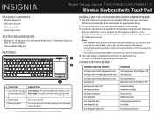 Insignia NS-PNC5001 Quick Setup Guide