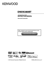 Kenwood DNX9280BT User Manual 1