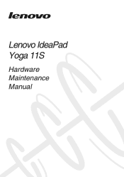 Lenovo Yoga 11s Lenovo IdeaPad Yoga11s Hardware Maintenance Manual