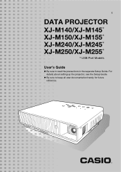 Casio XJ-M255 User Manual