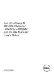 Dell U2720QM Display Manager Users Guide