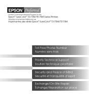 Epson SureColor T3170M Warranty Statement for U.S. and Canada