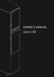 Jamo C 803 Owner/User Manual