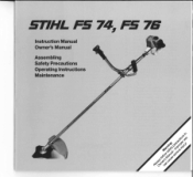 Stihl FS 74 Instruction Manual