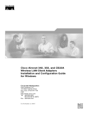 Cisco AIR-PCI340 Configuration Guide