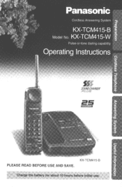 Panasonic KXTCM415B KXTCM415B User Guide