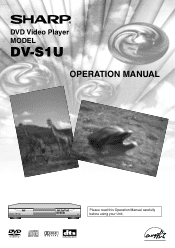 Sharp DV-S1U DV-S1U Operation Manual