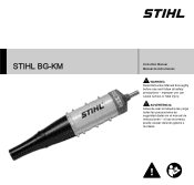 Stihl BG-KM Blower Instruction Manual
