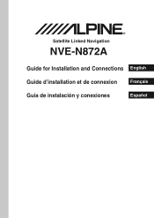 Alpine N872A Installation Guide
