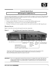 HP Integrity rx2660 Console Quick Start Guide - HP Integrity rx2660 Server