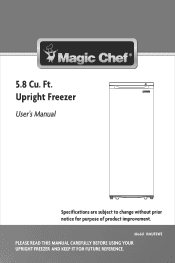 Magic Chef HMUF6WE User Manual