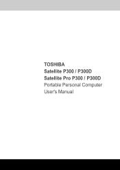 Toshiba Satellite P300 PSPC0C-WM508C Users Manual Canada; English