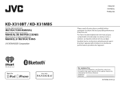 JVC KD-X310BT Instruction Manual