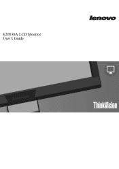Lenovo ThinkVision E2003b 19.5inch LED TFT Monitor ThinkVision E2003b 19.5' LED TFT Monitor - Publications