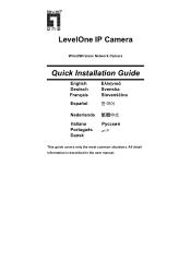 LevelOne FCS-1101 Quick Install Guide