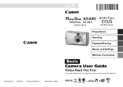 Canon SD430 PowerShot SD430 DIGITAL ELPH WIRELESS/DIGITAL IXUS WIRELESS Camera User Guide Basic