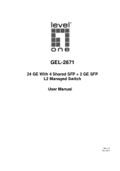 LevelOne GEL-2671 Manual